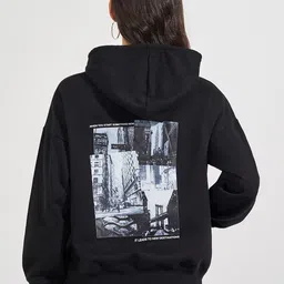 Styli Women Oversized Fit Regular Length Photo Print Hoodie-image-90