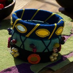 JEWELWATI Set Of 3 Beaded Thread Bangles-image-3