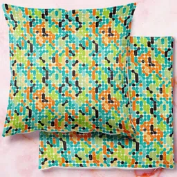 ArtzFolio Multicoloured Set of 2 Square Cushion Covers-picture-39