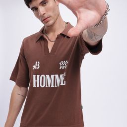 glitchez Classic Chill Printed Oversized Polo T-shirt-image-24