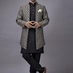 amzira Printed Sherwani Set-picture-3