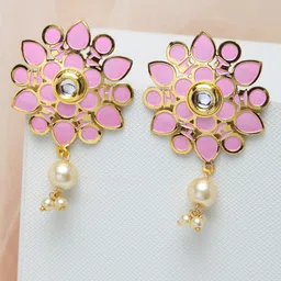 Anouk Gold Plated Contemporary Drop Earrings-7