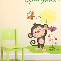 LANSTICK Green & Yellow Printed Heat Resistance Wall Sticker-image-99