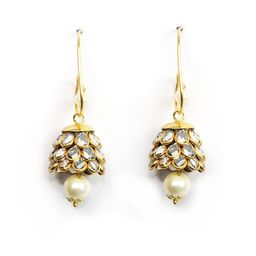QUEENS JEWELS Leaf Shaped Jhumkas Earrings-49