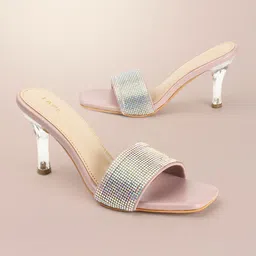 Lavie Embellished Party Slim Heeled Sandals-44