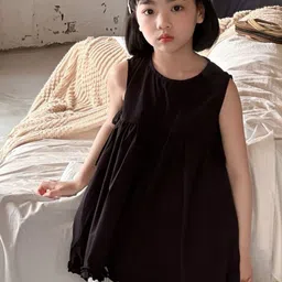 LULU & SKY Kids Girls Solid Round Neck Cotton Top-picture-17