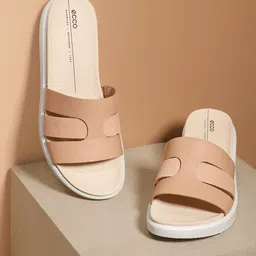 ECCO Round Toe Open Toe Flats-picture-30