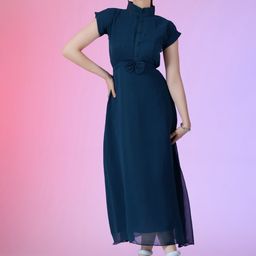 Raiyani Enterprise Fit & Flare Maxi Dress-image-20