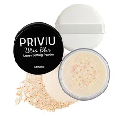 PRIVIU Ultra Blur Loose Setting Powder - 7g - Banana-39