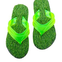 ADJ Men Green Rubber Flip Flops-image-75