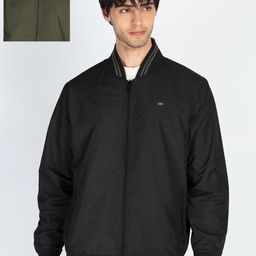 Status Quo Men Self Design Bomber Jacket-picture-4