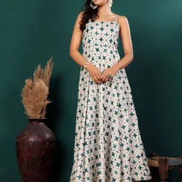 Varanga Tie and Dye Print A-Line Maxi Dress-picture-9