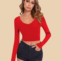 Dream Beauty Fashion Women Fitted Crop Top-image-65
