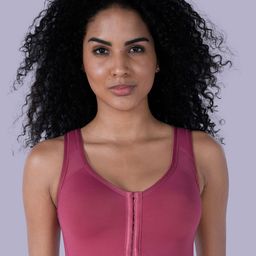 SOIE Women Front Closure Full Coverage Non Padded Non Wired Posture Correction Bra-17