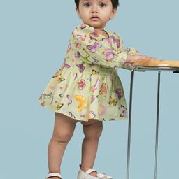 Nature Nook Girls Conversational Print Fit & Flare Dress-picture-51