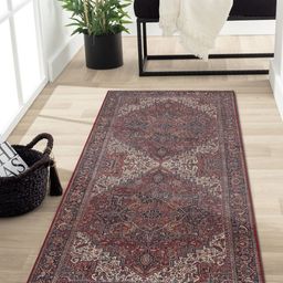 OBSESSIONS Brown & Cream-Color Ethnic Motifs Rectangular Bedside Runners-27