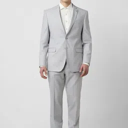 Van Heusen Textured Slim Fit Formal Two Piece Suit-42
