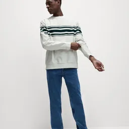 Marks & Spencer Men Striped Round Neck Long Sleeves Pullover Sweaters-picture-45