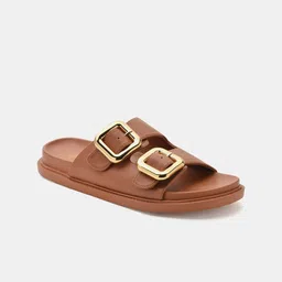 U.S. Polo Assn. Women Open Toe Flats with Buckles-21