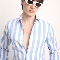 THE BEETEL HOUSE Men Premium Regular Fit Vertical Striped Cotton Casual Shirt-picture-4