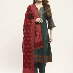 Monte Carlo Women Ethnic Motifs Woven Design Acrylic Shawl-image-77
