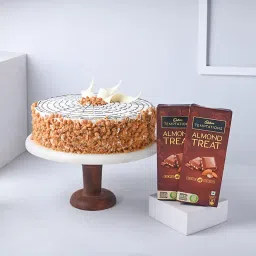 Butterscotch Cake With Temptation Treats-28