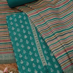Soch Ethnic Motifs Woven Design Unstitched Dress Material-image-13