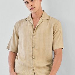 Snitch Men Beige Textured Shirt-picture-44