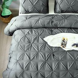THE WHITE MOSS Grey Geometric 160 TC Pure Cotton Single Bedsheet Set 2.28 m x 1.52 m-image-52