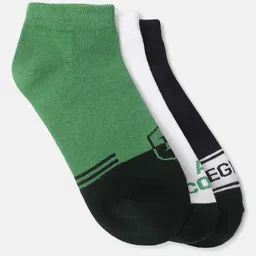 Iconic  Pack Of 3 Patterned  Cotton Ankle-Length Socks-picture-55