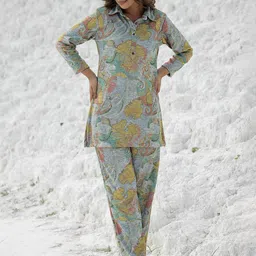 FLAVIA CREATION Printed Tunic & Trousers Co- Ords Set-picture-47