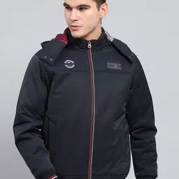 Monte Carlo Men Hooded Solid Casual Bomber Jacket-picture-18