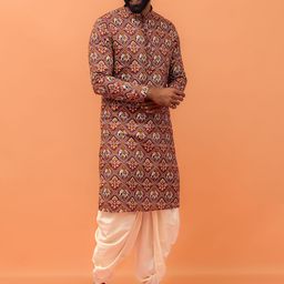 KISAH Men Ethnic Motifs Printed Kurta-image-77