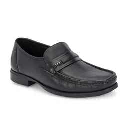 Egoss Men Round Toe Leather Loafers-image-75