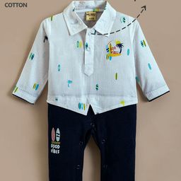 Hopscotch Beach Vibes Cotton Romper-picture-35