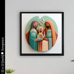 SOWPEACE White & Green 1 Piece Canvas Other Wall Photographs-34