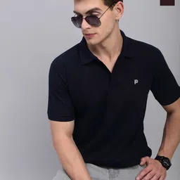LUX PARKER Men Pack Of 2 Combed Cotton Polo Collar T-shirts-image-83