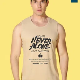 WOOSTRO 2-Pc Printed Odour-Free Cotton Innerwear Vests VWS26(RUN PEACOCK)(ALONE RUST)-image-58