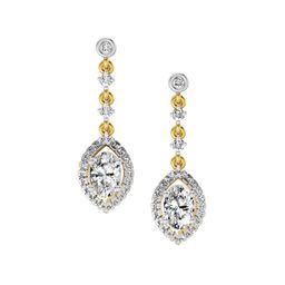 Sparkles 14KT Gold Earrings With 1.36 Carat Lab Grown Diamonds- 3.37 g-image-14