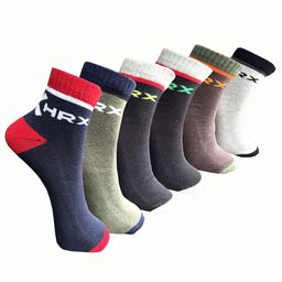 HRX by Hrithik Roshan Pack Of 6 Assorted Anti-Odour Ankle Length Socks-picture-38