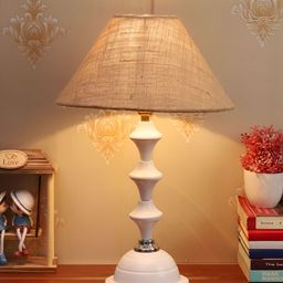 BrightDaisy Brown Metal Frusturical Shaped Table Lamp-33