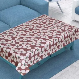 Dakshya Industries Khaki Geometric Printed Waterproof Plastic 4-Seater Table Cover-image-65