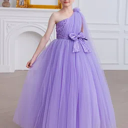 INCLUD Girls Embellished One Shoulder Gown Maxi Dress-image-49