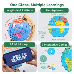 Smartivity Labs Globe Educational DIY Construction Toy Kit - Multicolor image 4