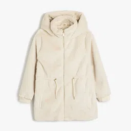 Koton Girls Long Sleeve Hooded Jacket-image-13
