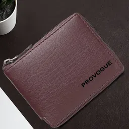 Provogue Men Textured PU Zip Around Wallet-49