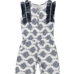 YOUNG BIRDS Girls Printed Cotton Jumpsuit-28