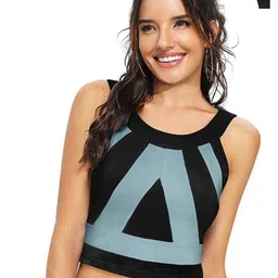 CORSICA Solid Printed Crop Tank Top-picture-16