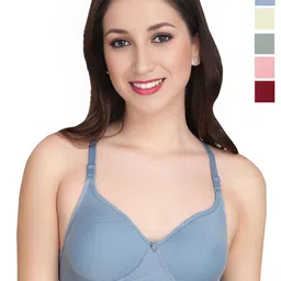 Liigne Pack Of 5 full Coverage Lightly Padded Everyday Bra-picture-28