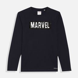 Allen Solly Junior Boys Marvel Flip Sequin Pure Cotton T-shirt-image-20